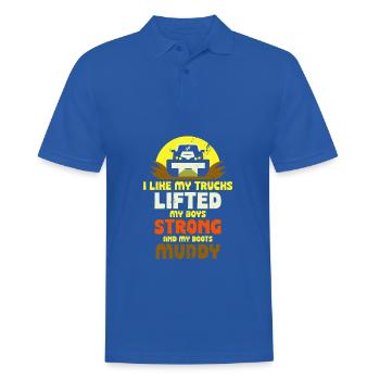 I like my trucks lifted - Lifted Truck - Männer Poloshirt - Royalblau - Vorne - Kai (181cm)