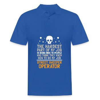 they know how to do my job street sweeper - Männer Poloshirt - Royalblau - Vorne - Kai (181cm)