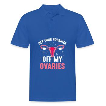 get your rosaries off my ovaries - Männer Poloshirt - Royalblau - Vorne - Kai (181cm)