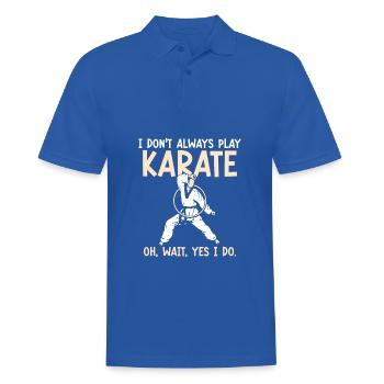 I don’t always play Karate - Männer Poloshirt - Royalblau - Vorne - Kai (181cm)
