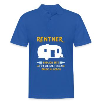 Rentner Rente Rentenbeginn Camping Camper - Männer Poloshirt - Royalblau - Vorne - Kai (181cm)
