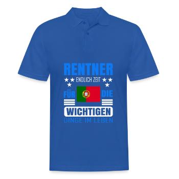 Rentner Rente Rentenbeginn Portugal - Männer Poloshirt - Royalblau - Vorne - Kai (181cm)