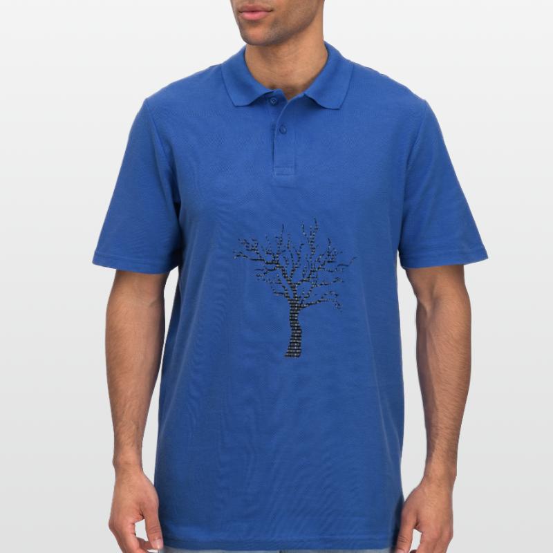 Binary Tree Admin Hacker Coder Programmierer Männer Poloshirt