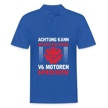 6 Zylinder Tuner Tuning V6 - Männer Poloshirt - Royalblau - Vorne - Kai (181cm)