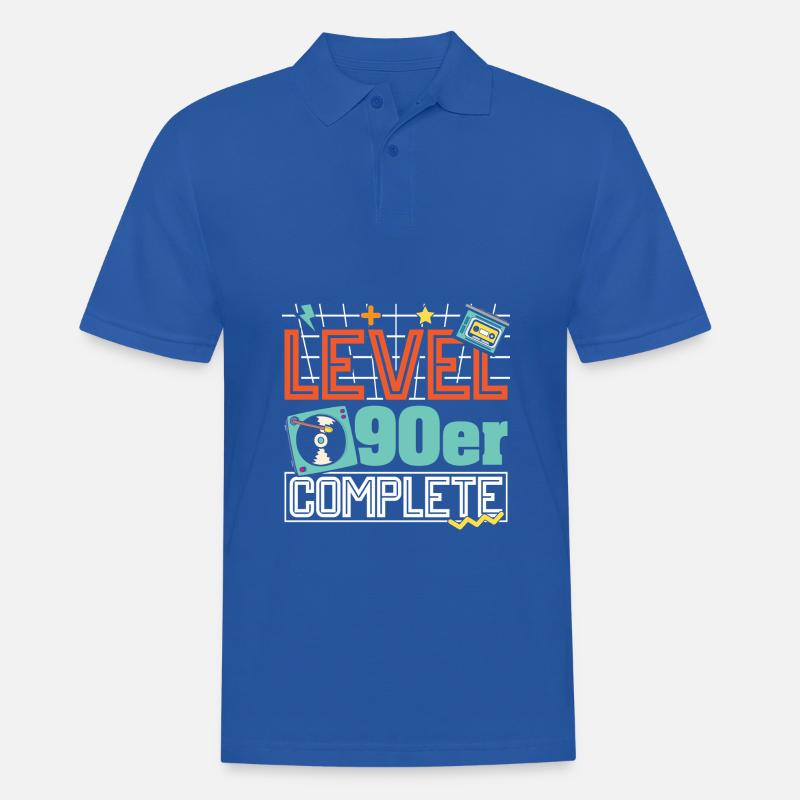 Level -90er Complete - Männer Poloshirt - Royalblau