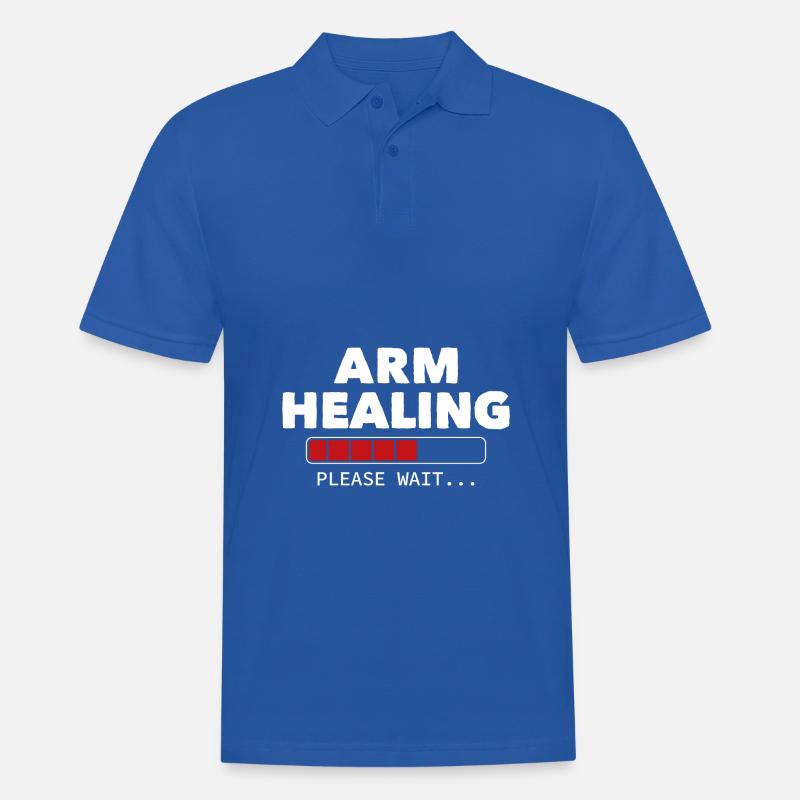 Arm Healing Please Wait - Männer Poloshirt - Royalblau