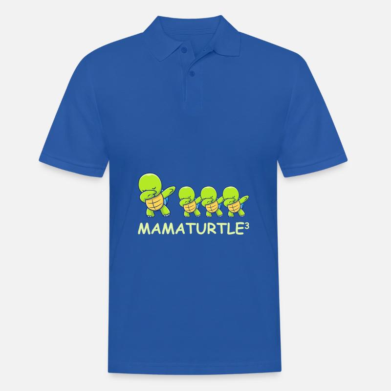 Schwanger werdene Mutter Drillinge Schildkröte - Männer Poloshirt - Royalblau