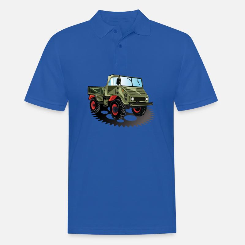 Unimog - Oldtimer - Offroad - Universal Motorgerät - Polo Homme - bleu royal