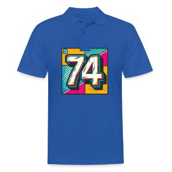 1974 - Polo Homme - bleu royal - Devant - Kai (181cm)