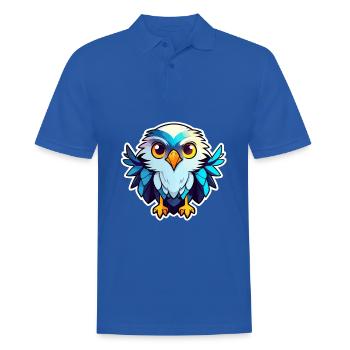 Eagle Bird Drawing - Men's Polo Shirt - royal blue - Front - Kai (181cm)