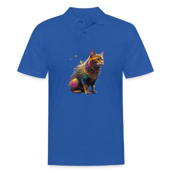 Amour du chat - Polo Homme - bleu royal - Devant - Kai (181cm)