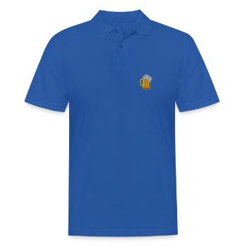 Bier - Männer Poloshirt - Royalblau - Vorne - Kai (181cm)