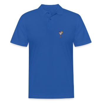 Cocktail orange embroidered - Men's Polo Shirt - royal blue - Front - Kai (181cm)