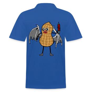 Horror Erdnuss Vampir Halloween Blutsauger Spritze - Männer Poloshirt - Royalblau - Hinten - Kai (181cm)