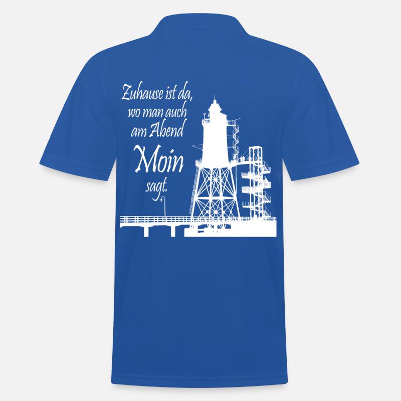 Zuhause - Männer Poloshirt - Royalblau