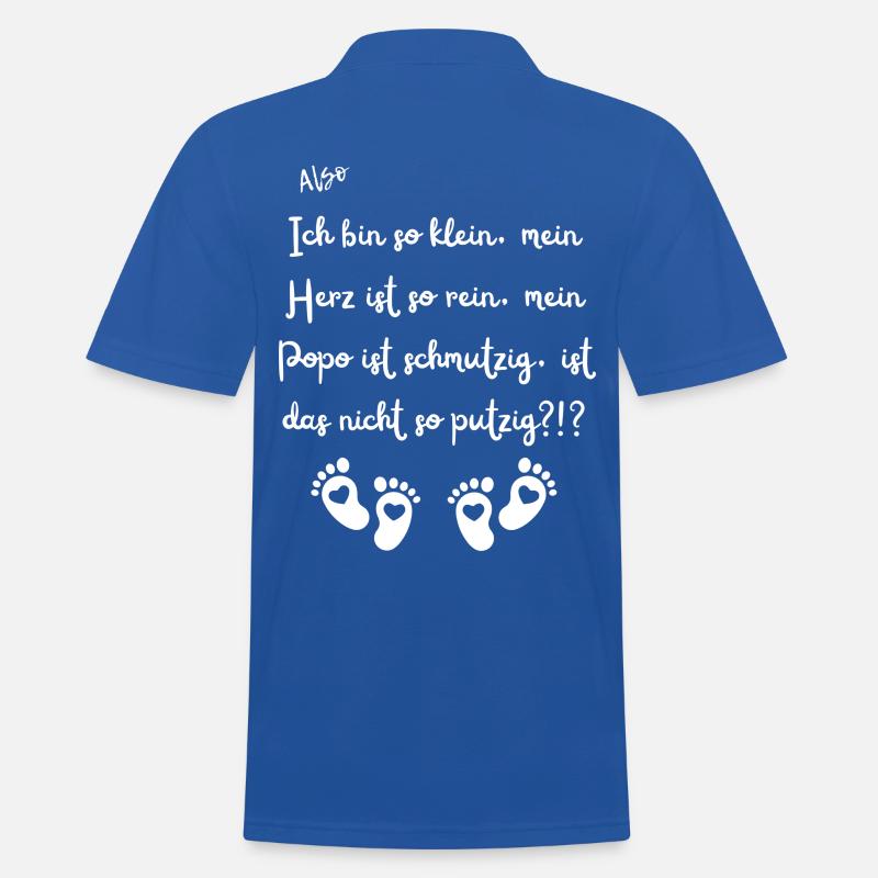 Ich bin so klein. - Männer Poloshirt - Royalblau