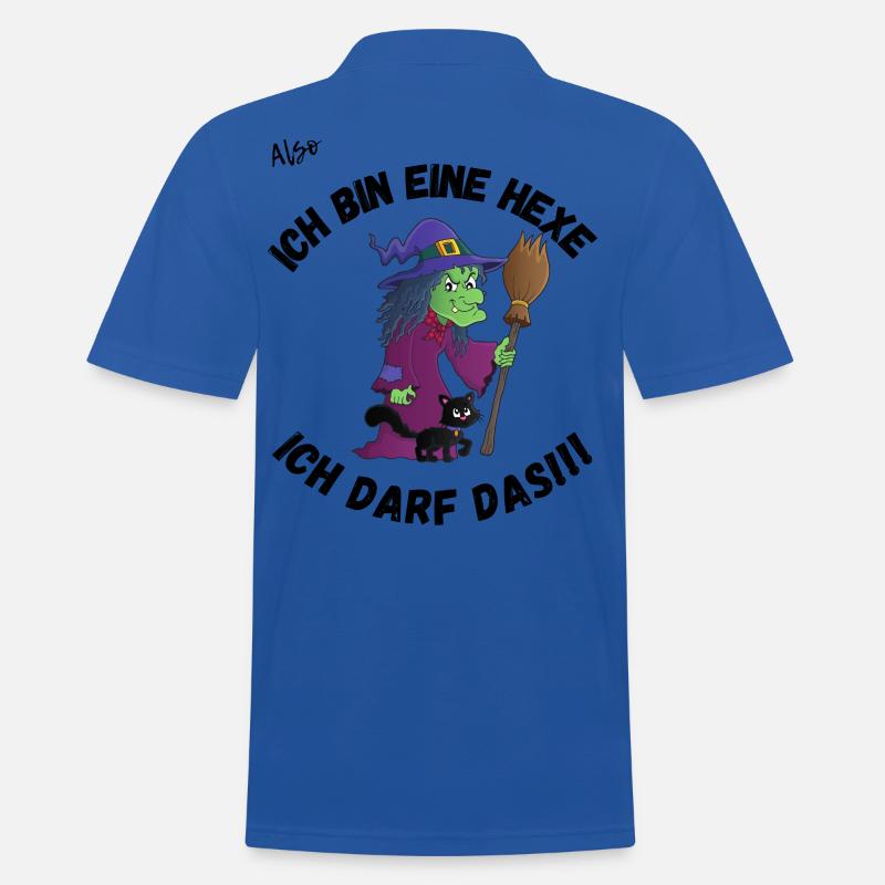 Ich bin eine Hexe ich darf das! - Männer Poloshirt - Royalblau
