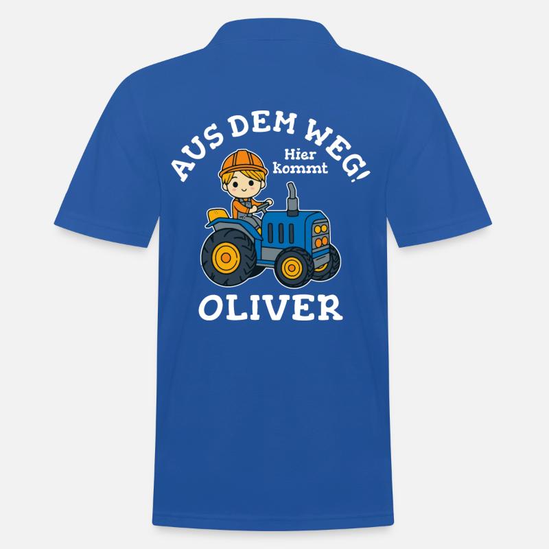 Oliver Vorname Traktor - Männer Poloshirt - Royalblau