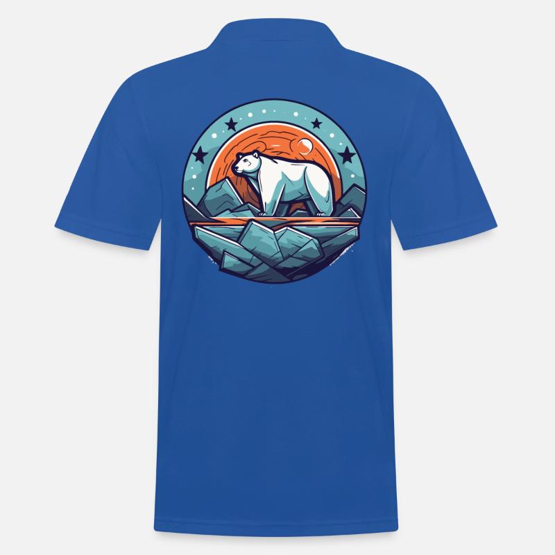 Der letzte Eisbär - Männer Poloshirt - Royalblau
