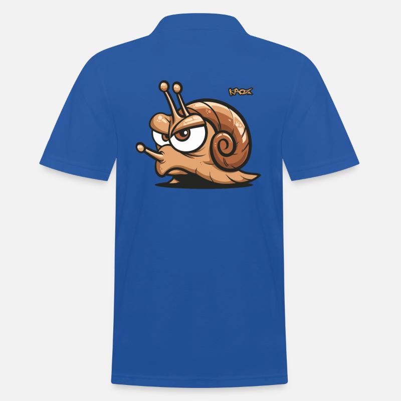 Ein genervte Schnecke - Männer Poloshirt - Royalblau