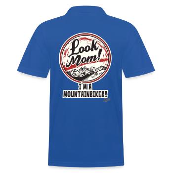 Regarde, maman, je suis un vététiste - Polo Homme - bleu royal - Dos - Kai (181cm)