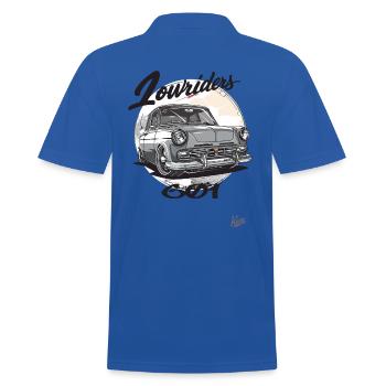 East Germany DDR Car Lowrider 601 Auto - Männer Poloshirt - Royalblau - Hinten - Kai (181cm)