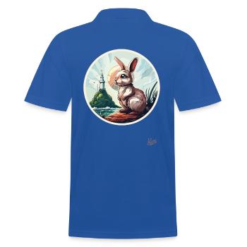 Le lièvre au phare - Polo Homme - bleu royal - Dos - Kai (181cm)