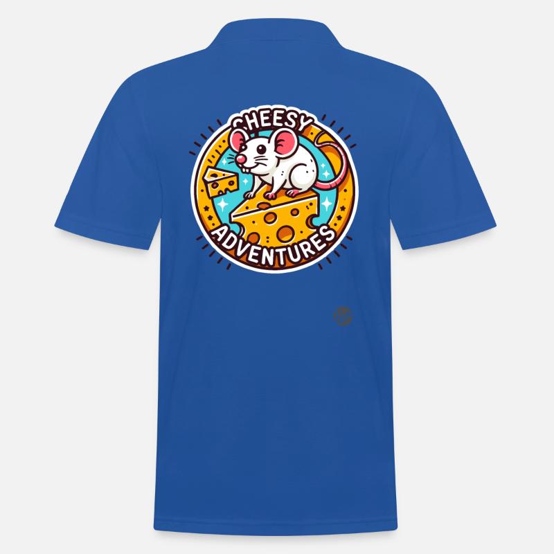 Käse-Abenteuer einer Maus - Männer Poloshirt - Royalblau