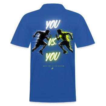 Duel DuGegenDich - Polo Homme - bleu royal - Dos - Kai (181cm)