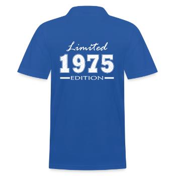 1976 - Limitierte Auflage - Männer Poloshirt - Royalblau - Hinten - Kai (181cm)
