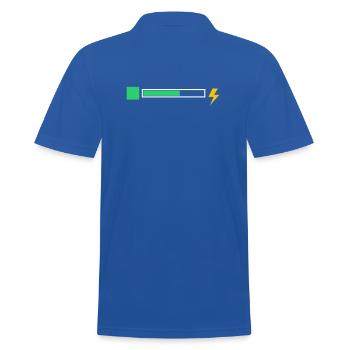 energy - Men's Polo Shirt - royal blue - Back - Kai (181cm)