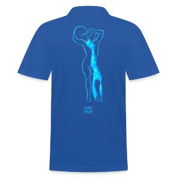 Verseau - Polo Homme - bleu royal - Dos - Kai (181cm)