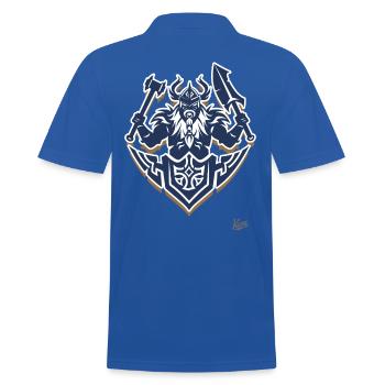 Les Wargods nordiques - Polo Homme - bleu royal - Dos - Kai (181cm)