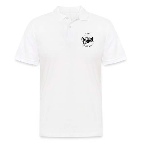 MakeThePlanetGreatAgain Organic Shirt White - Men's Polo Shirt