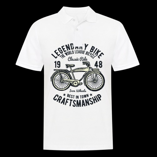 Legendary Bike - Radfahren oldschool - Männer Poloshirt