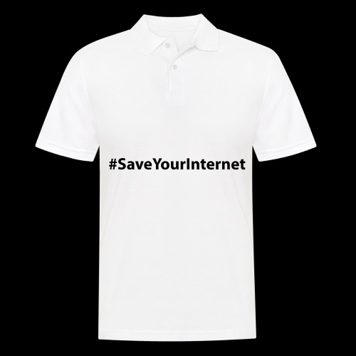 #saveyourinternet - Männer Poloshirt