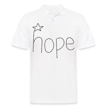 Hope - Men's Polo Shirt - white - Front - Kai (181cm)