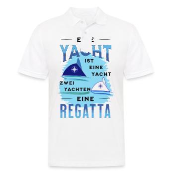yacht segeln segler segelboot regatta skipper boot - Männer Poloshirt - Weiß - Vorne - Kai (181cm)