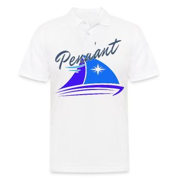 Pendant on board sailor skipper sailingboat sail - Men's Polo Shirt - white - Front - Kai (181cm)
