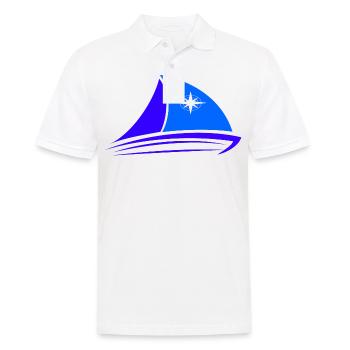 Segelboot Segeln Segler Boot Sailing - Männer Poloshirt - Weiß - Vorne - Kai (181cm)
