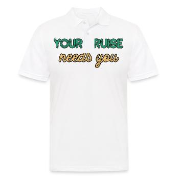 Your cruise needs you | Fans of cruises - Men's Polo Shirt - white - Front - Kai (181cm)