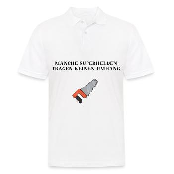 Handwerker Säge Geschenkidee - Männer Poloshirt - Weiß - Vorne - Kai (181cm)