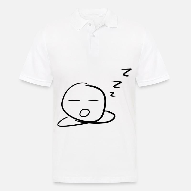 Langeweile langweilig - Männer Poloshirt - Weiß