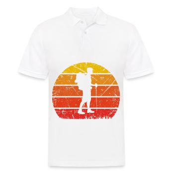 Vintage Sun and Hiking - - Men's Polo Shirt - white - Front - Kai (181cm)