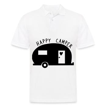 Camping camper caravan camper holiday gift - Men's Polo Shirt - white - Front - Kai (181cm)