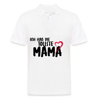 Muttertag Mom beste Mutter Mama Mutti Liebe - Männer Poloshirt - Weiß - Vorne - Kai (181cm)