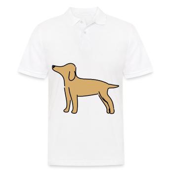 Hund Symbol Tier Haustier braun - Männer Poloshirt - Weiß - Vorne - Kai (181cm)