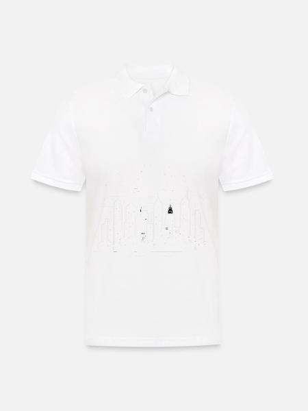 Night Cityscape - Men's Polo Shirt - white