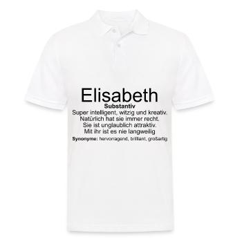 Nom Définition Elisabeth - Polo Homme - blanc - Devant - Kai (181cm)