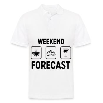 Prévisions du week-end - - Polo Homme - blanc - Devant - Kai (181cm)